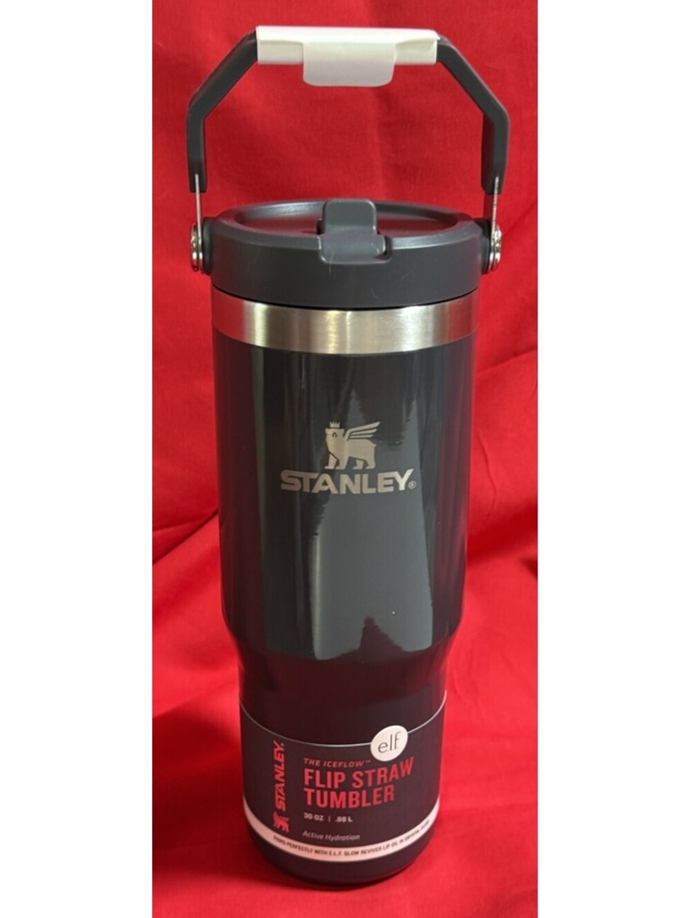 Stanley 30 oz IceFlow Flip Straw Tumbler Stainless Steel E.L.F. Collab